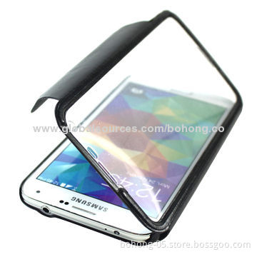Flip Case for iPhone Samsung S5, Spring Metal Kickstand